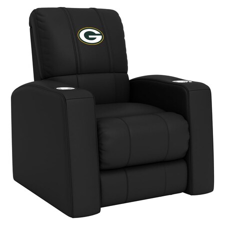 Dreamseat Home Theater Recliner with  Green Bay Packers Primary Logo XZ418301RHTCDBLK-PSNFL20055